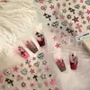 Tensor Transfronterizo Popular de Moda Pegatinas para Uñas Chrome Hearts Ts4215 Dulce Genial Estampado de Leopardo Estrella Corazón Pegatinas para Uñas