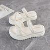 Ropa de Exterior de Verano 2025 Nuevo Estilo Sandalias y Pantuflas de Moda para Mujer para Usar con Faldas, Sandalias Estilo Hada Exquisitas Adelgazantes