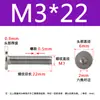 Tornillo de cabeza hexagonal plana CM de acero inoxidable 304, cabeza delgada, tornillo de cabeza plana grande C M2M2.5M3M4M5M6M8
