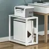 Prateleira de Armazenamento de Rack para Gabinete de Computador Multicamadas para Mesa de Escritório Doméstica, Rack de Armazenamento de Impressora de Dois Níveis
