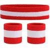 Banda para la muñeca tipo turbante arcoíris transfronterizo combinación de tres piezas diadema deportiva de baloncesto banda para la muñeca calcetines de fútbol set de cuatro piezas