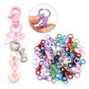 Chaveiro de metal pintado colorido pingente de boneca para bolsa material chaveiro de cachorro com fecho lagosta acessórios de joias DIY