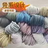 Cordones Elásticos Planos Delgados con Forma de Fideo de 4 mm del Fabricante, Cordones Elásticos para Ropa, Sombreros y Cinturas de Pantalones, Cordones Elásticos Sin Atar