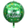 Globo de aluminio con diseño de bola redonda, campana y bola cuadrada 4D de 22 pulgadas para Navidad transfronteriza de Amazon.