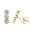 Pendientes de Plata de Ley S925 [Venta de Liquidación con Envío Gratis] Pendientes Cuadrados Simples y Elegantes de Moissanita para Mujer, Exclusivamente para Ventas Transfronterizas