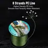Linha de Pesca Trançada Linexpert 300.8m Resistente ao Desgaste e Durável para Pesca com Isca, Pesca em Água Salgada e Pesca no Gelo