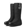 Fábrica 2026 Invierno Comercio Exterior Cómodo Suela Gruesa Fondo Plano 40-44 Talla Grande Caña Media Botas de Nieve para Mujer