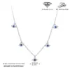 Joyería de Plata de Ley S925 Nueva Transfronteriza Europea y Americana Moda Cadena para Clavícula Versátil Personalizada Ojo del Diablo para Mujer