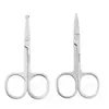 Tijeras para Recortar Cejas, Recortador de Cejas y Vello Nasal, Tijeras de Acero Inoxidable con Punta y Cabeza Redonda, Tijeras para Recortar Pestañas, Tijeras Pequeñas de Maquillaje para Hombres