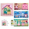 Libro de Fieltro Personalizado, Tablero de Actividades de Fieltro, Libro de Educación Temprana, Materiales Didácticos para la Primera Infancia, Juguetes para Niños, Tablero Educativo, Libro de Aprendizaje de Fieltro