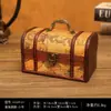 Caja de Almacenamiento Retro Cofre del Tesoro para Niños con Cerradura, Caja de Contraseña, Exquisita Caja de Joyería, Caja del Tesoro, Caja de Madera