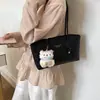 2026 Retro Viaje Diario Gran Capacidad Color Sólido Nueva Moda Personalidad Sencilla Bolso de Mano Tote para Axila Hombro para Mujer