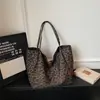 Bolso de Hombro con Estampado de Leopardo Estilo Coreano Nuevo Estilo Perezoso Nicho Bolso Tote Estilo Callejero Retro Dulce Chica Genial
