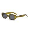 Óculos de Sol Moda Casual Elegante Simples Armação Cheia Oval 2024 Performance de Palco Ciclismo Pesca