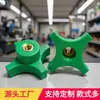 Fabricante de origen de Dongguan 56#m6m8m10m12 núcleo de cobre nylon verde traversa agujero tornillo de mano tuerca cabeza de goma