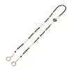 Nuevo Estilo Lanyard Largo Anticaída de Color Sencillo con Chapado, Sensación de Alta Gama, Colgante para Teléfono de Flor de Rosa y Corazón de Doble Cara
