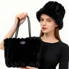 Nueva colección de invierno: bolso tote peludo elegante y de alta calidad, bolso de hombro de gran capacidad para mujer, perfecto para ir al trabajo, y un bolso de mano simple y afelpado