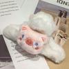 Moderna Nueva Invierno Lindo Dibujo Animado Animal Muñeco de Peluche Pasador Muñeco Té con Leche Rana Conejo Pinza de Doble Cara