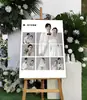 Póster de Señal de Bienvenida para Boda, Foto de Bienvenida para Boda, Tablero Kt de Compromiso, Soporte de Exhibición Personalizado, Roll-Up Banner
