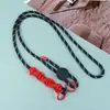 Funda de Teléfono Minimalista Creativa Color Dopamina Cuerda Tejida Cadena Cruzada Bolso Versátil Universal Correa Cruzada Ajustable
