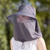 Sombrero de Protección Solar Integral para Apicultores para Mujer, Máscara Facial de Verano, Protección para el Cuello, Sombrero de Sol Integrado para Senderismo y Pesca al Aire Libre para Hombres