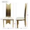 Silla de Comedor Chapada en Oro de Fábrica Acero Inoxidable Hotel Salón de Banquetes de Boda Silla de Comedor Dorada Silla de Boda Moderna Simple de Cuero
