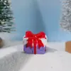 Conejo de Nieve Navideño Micro Paisaje Escena de Nieve Adornos de Animales Pequeños Escritorio Dibujos Animados Adornos Pequeños Paisajismo de Escena de Nieve Pequeñas Decoraciones