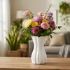 Novo Vaso de Plástico Estilo Cerâmica Imitação Ouyi para Casa Criativo Versátil Enfeites Vaso Estilo Cream Ins