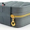Exquisita mini caja de almacenamiento de joyas, bolsa portátil con cremallera para pendientes, accesorios de mano, collares, anillos, modelo pequeño nuevo