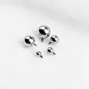 Cabeza de Joyería de Aleación de Titanio F136, Bola Redonda Adecuada para Reemplazar Barras Roscadas Internamente, Piercings de Labio de Bola, Aretes, Piercings de Lengua, Piercings Corporales