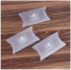 Caixa de travesseiro de pvc transparente por atacado caixa de plástico fosco pp caixa de doces PET caixa dobrável translúcida para joias ovo de beleza