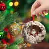 Decoraciones Acrílicas Colgantes, Etiquetas Planas Personalizadas para Montar en el Coche, Colgantes Específicos para Árbol de Navidad, Adornos Colgantes para Coche, Dibujos Animados