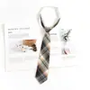 Patrón jk Chica Día Perezoso-libre Marrón Retro Marrón Raya de Corbata dk Uniforme de Soltero Masculino Corbata Estilo Preppy