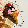 Ímãs de Geladeira de Comida ins Adesivos Magnéticos de Comida 3D Decoração de Personalidade Adesivos Magnéticos de Ovo Pão