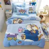 Set de Cuatro Piezas con Estampado de Dibujos Animados de Disney de Algodón Puro Nuevo 2026