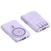 Batería Externa Inalámbrica Magnética Magsafe Viene con Cable 10000 Mah Compacta Carga Rápida Fuente de Alimentación Móvil Impresión de Regalo