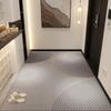 Felpudo de entrada para el hogar, resistente al desgaste, moderno, sencillo y recortable, de terciopelo de cristal