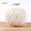 Hilo de Algodón Hueco de 2 mm para Bolsas de Playa Caladas Hechas a Mano con Ganchillo, Material Especial Bola de Hilo Redonda de 2 mm