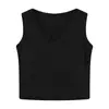 Camisola de Encaje Puro Deseo con Cuello en V sin Mangas de Seda de Hielo Tejida Chaleco Pequeño Ropa Exterior de Verano para Mujer Top Corto Ajustado Estilo 'Hot Girl'