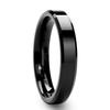 Europa y Estados Unidos vendiendo anillo clásico biselado brillante de 4 mm para mujer explosiones de Amazon anillo de titanio venta directa al contado