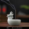 Suporte de Incenso Criativo Kiln Ru Cavalo Pisando nas Nuvens para Uso Doméstico, Suporte de Incenso de Agarwood e Sândalo, Ornamento de Incenso Estilo Chinês Zen para Interior