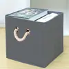 Caja de Almacenamiento sin Tapa Amazon Contenedor de Juguetes Cesta Caja de Almacenamiento Plegable Tipo Cajón Caja Organizadora de Armario Venta al por Mayor