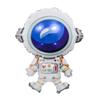 Globo de película de aluminio con forma de astronauta, cohete espacial 4D Tierra Cielo estrellado Espacio Oso espacial Caballo espacial Mono espacial Bola de papel de aluminio