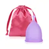 Copa Menstrual de Silicona Copa Menstrual en Lugar de Compresas Empaque de Bolsa de Tela Caja de Regalo para Copa Menstrual de Silicona