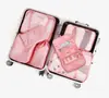 Bolsa de almacenamiento para viaje juego de siete piezas bolsa de almacenamiento para clasificación de ropa de maleta engrosada de viaje juego de 7 piezas fabricante