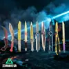Remodelar Nueva Temporada Skin de Cuchillo Aleación de Zinc Modelo de Arma Delta Periférico de Juego Sin Filo Giratorio Plegable