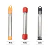 Tubo soprador de fogo de aço inoxidável para exterior, bastão soprador de fogo para churrasco de acampamento, tubo soprador de fogo retrátil para aquecimento e acendimento de fogo, soprador de ar