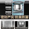 Anillo de sellado de brida engrosado de acero inoxidable para inodoros, a prueba de olores y fugas, accesorios de drenaje de silicona para tubería de drenaje de inodoro universal