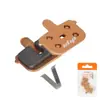 Pastillas de Freno Sinterizadas Ulip Color Bronce Shimano M615 para Bicicletas de Montaña, Resistentes a Altas Temperaturas y al Desgaste