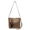 Bolso casual sencillo y popular para mujer, bolso de hombro retro combinable, bolso bandolera tipo cubo de alta gama, estilo crossbody, 2025